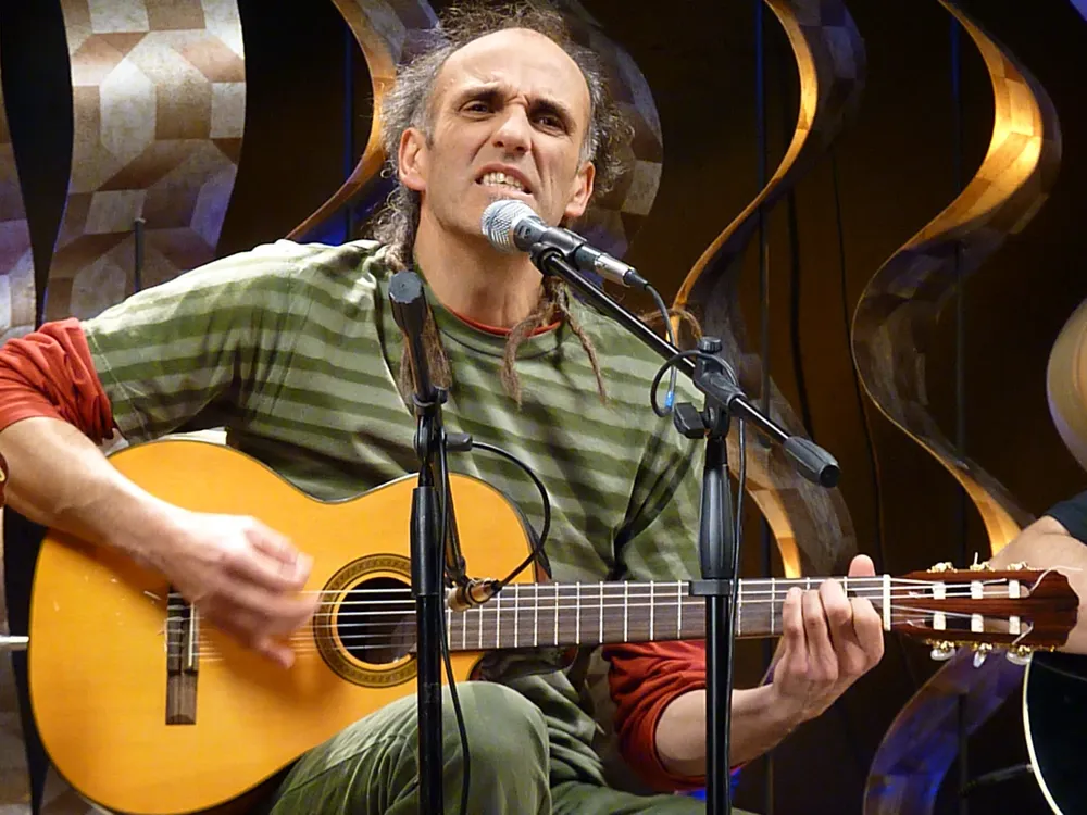 La Chancha durante la filmación de Autores en Vivo