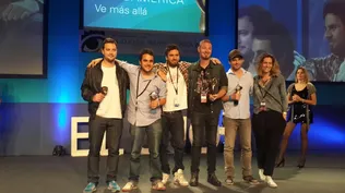 Los ganadores de las agencias uruguayas: Federico Cibils, Juan Pablo Steneri, Gustavo Etchandy, Pablo Figueroa, Javier Altholz y Luciana Giuria