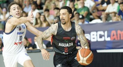 Donald Sims, de Aguada, en el partido contra Minas Tenis Clube