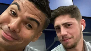 Casemiro le devolvió el gesto a Valverde