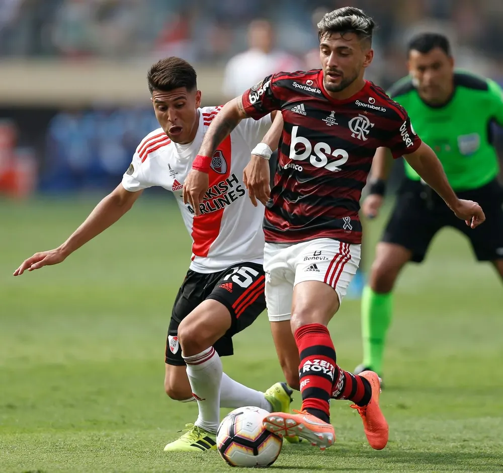 Giorgian De Arrascaeta en la final de la Copa Libertadores 2019