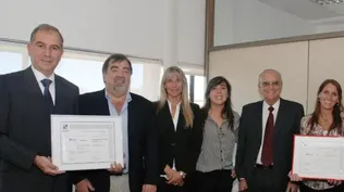Álvaro Casco, Jorge Arismendi, Laura Méndez, Elisa Dibar, Juan Gol y Andrea Píriz