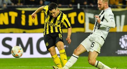 Leonardo Fernández de Peñarol, ante The Strongest por la Copa Libertadores