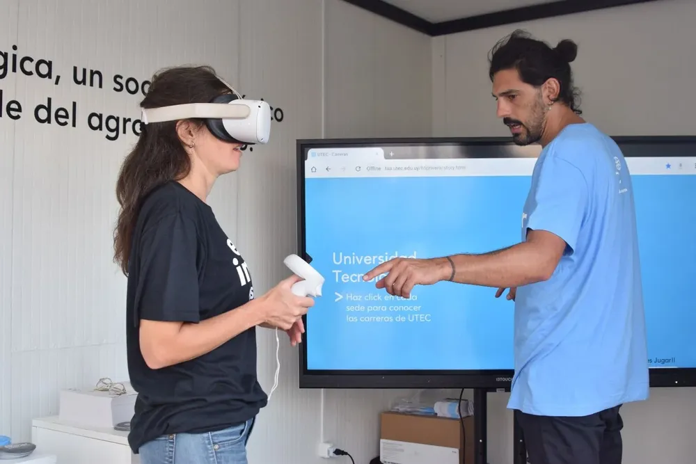 Stand de la UTEC en la Expoactiva Nacional.