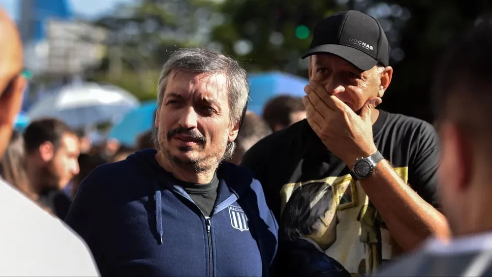 Máximo Kirchner en la marcha por el Día de la Memoria