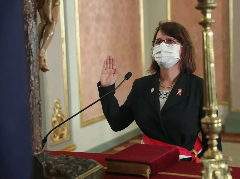 La ministra de Salud de Perú, Pilar Mazzetti