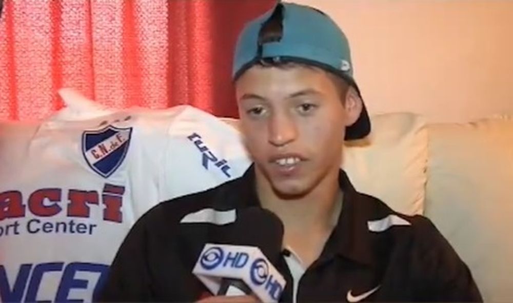 Nicolás López en sus comienzo en Nacional