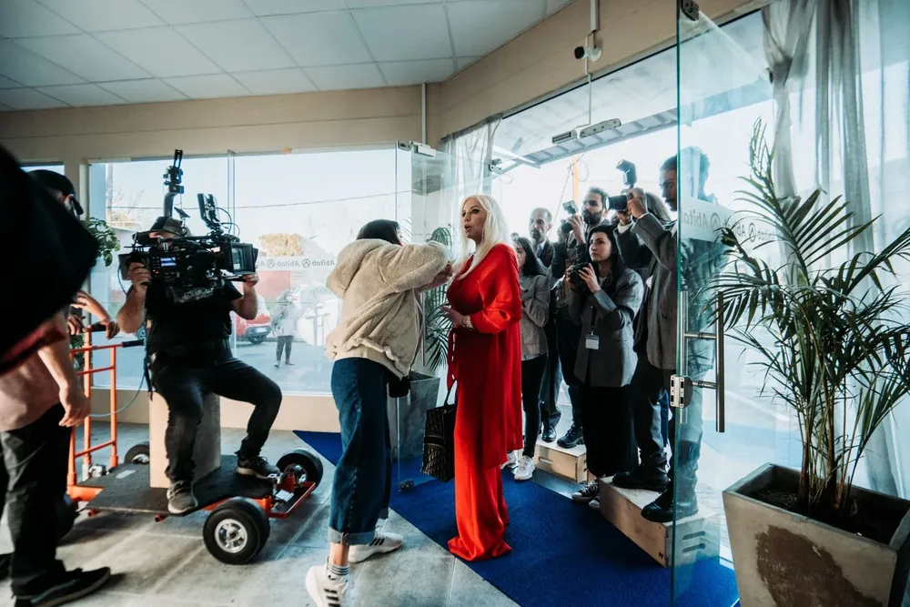 Susana Giménez participó de filmación de spot publicitario en Abitab de Maldonado