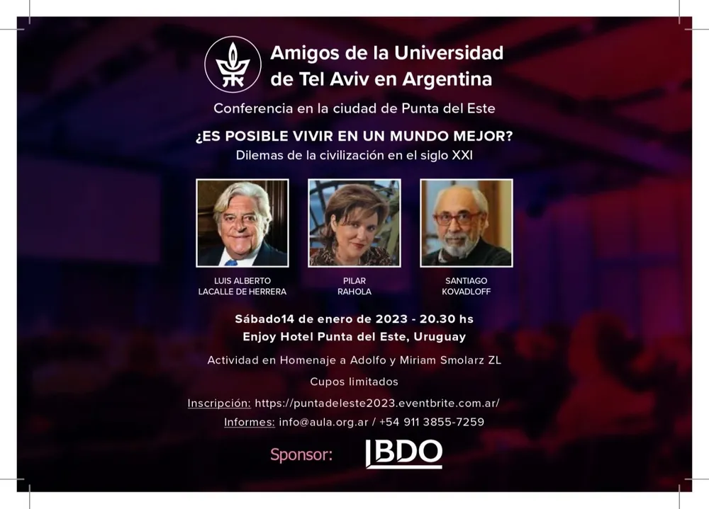 ¿Es posible vivir en un mundo mejor? es la pregunta que responderán los disertantes