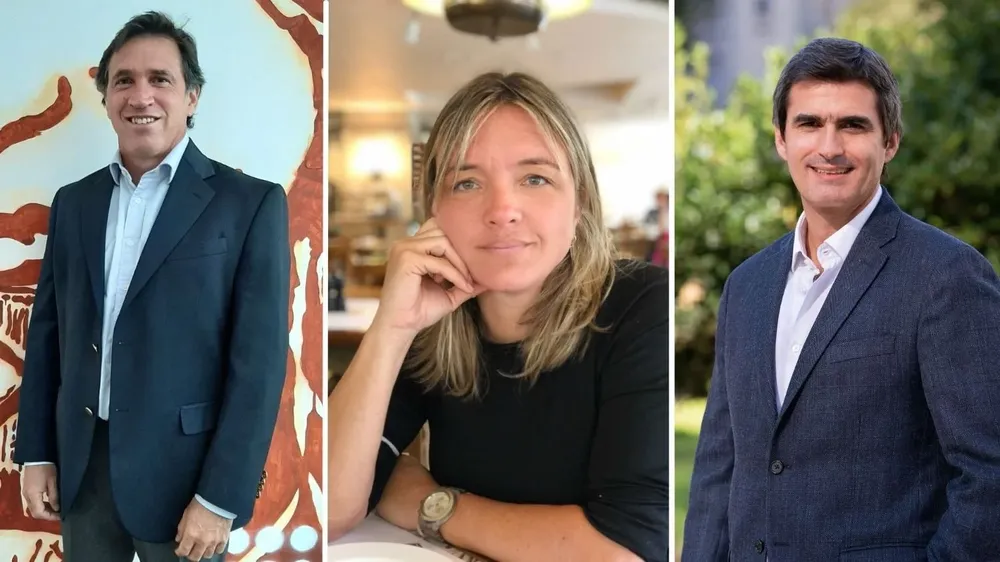 José Manuel Del Carril, Fernanda Reda y Marcelo Estapé