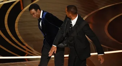 El momento de la cachetada de Smith a Rock