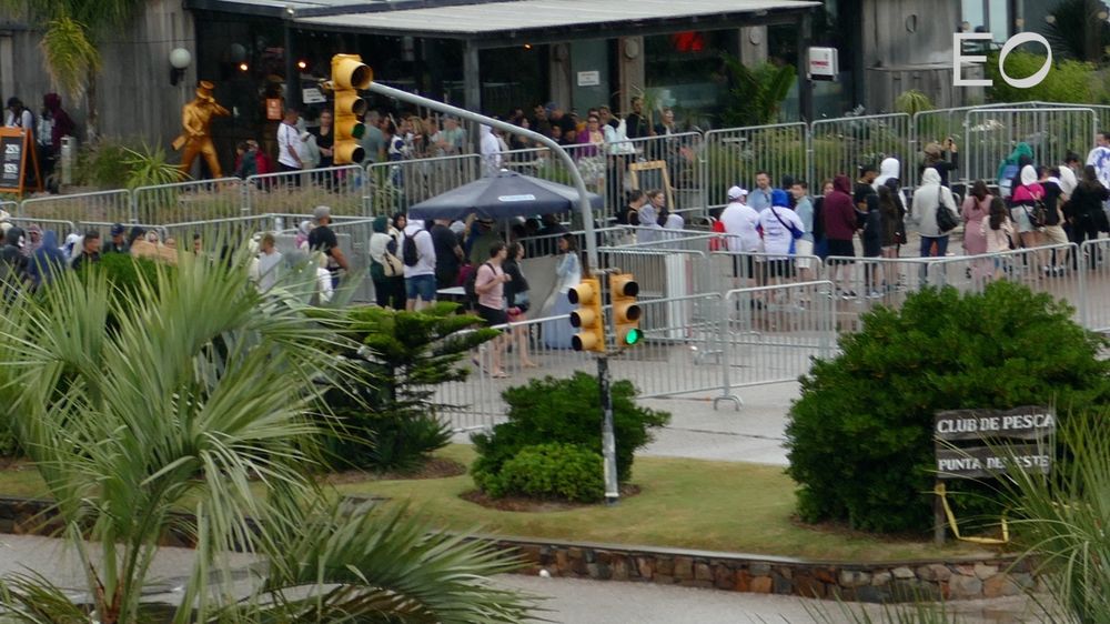 El muelle en Punta del Este