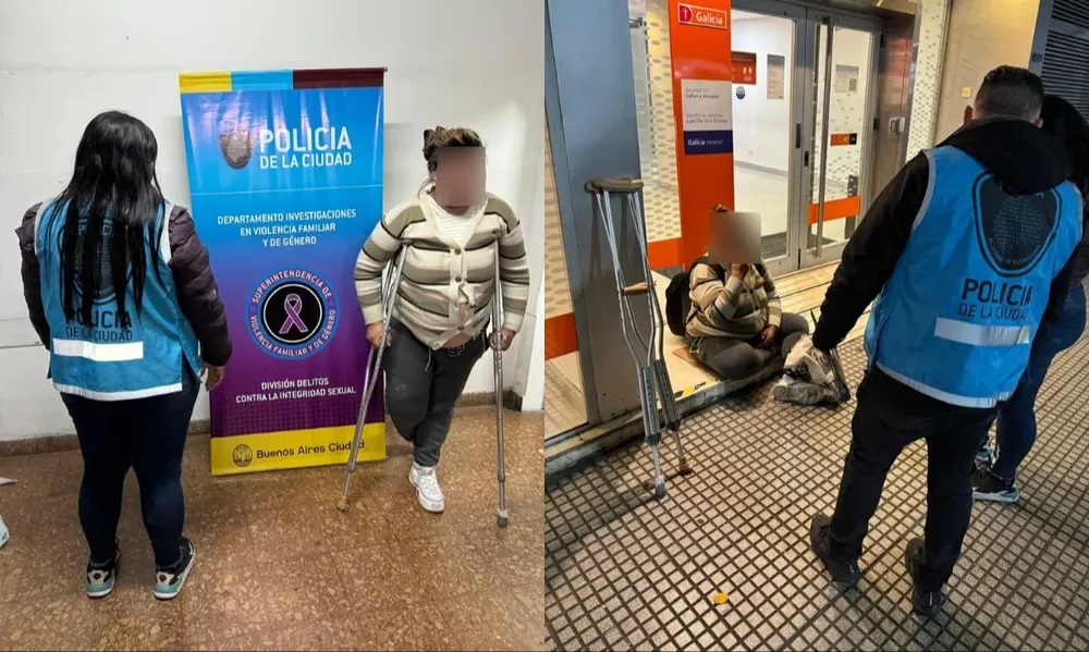 La detención de la acusada.