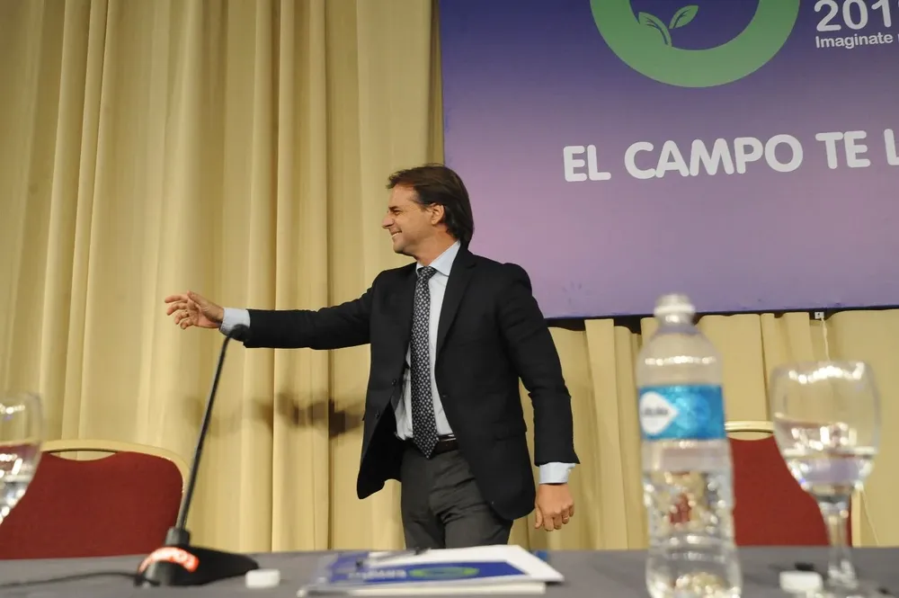 Luis Lacalle Pou en una de sus anteriores visitas a la Expo Prado.