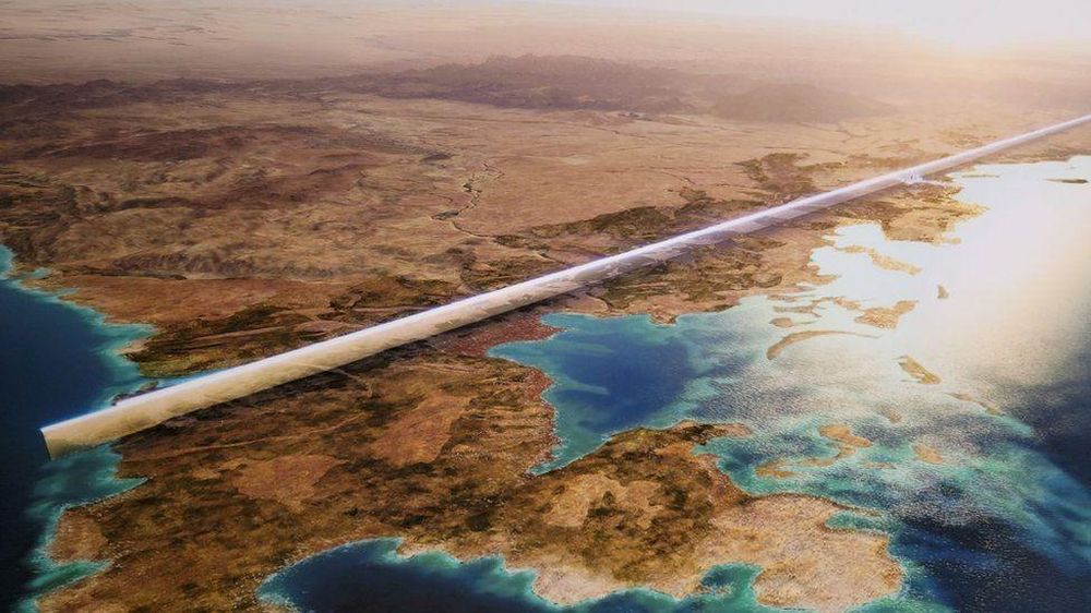 The Line es una parte central del megaproyecto saudita Neom. 
