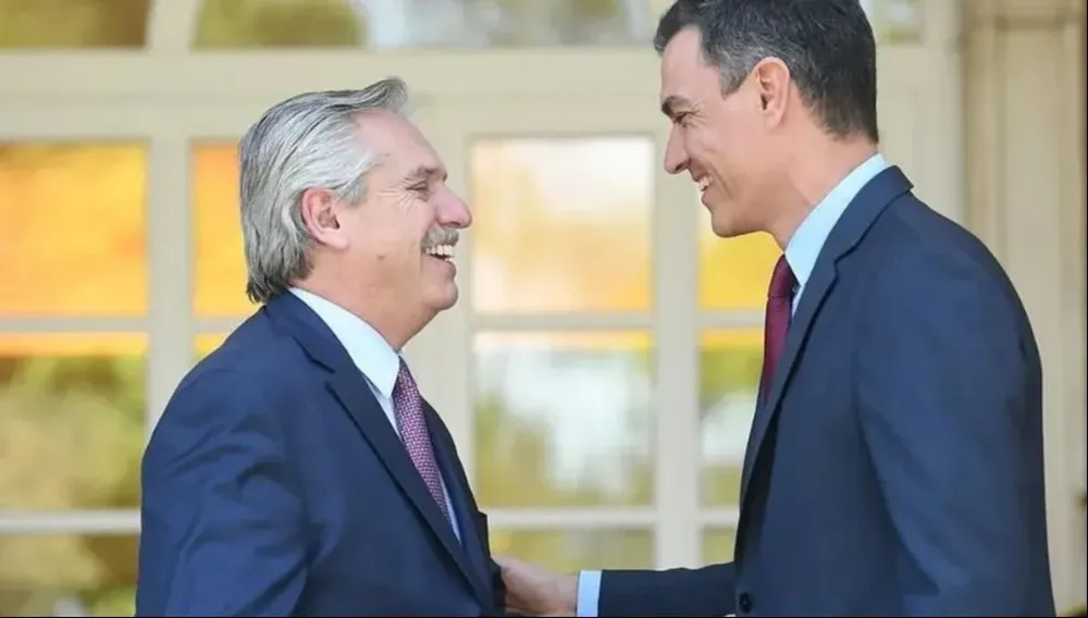 Alberto Fernández y Pedro Sánchez