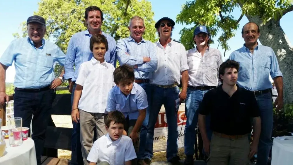 Integrantes de cabaña El Cerro y del escritorio Indarte & Cía este viernes en el remate