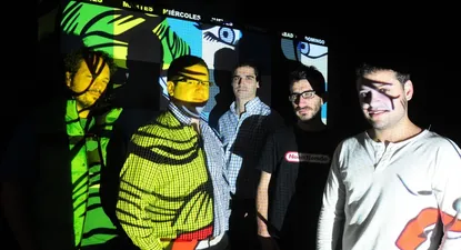Waldo Melgar, Federico Gómez, Gerardo San Vicente, Estéban Rodríguez y Gustavo Carrozini