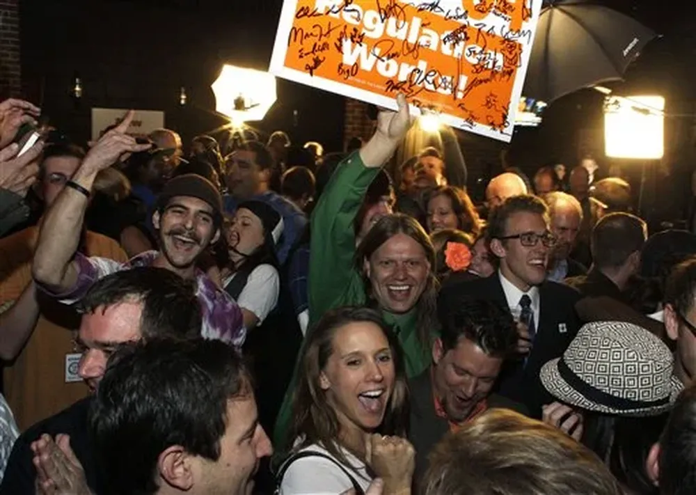 La aprobación de la legalización provocó grandes festejos en Colorado