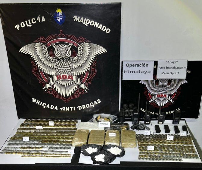Incautación de drogas en Maldonado