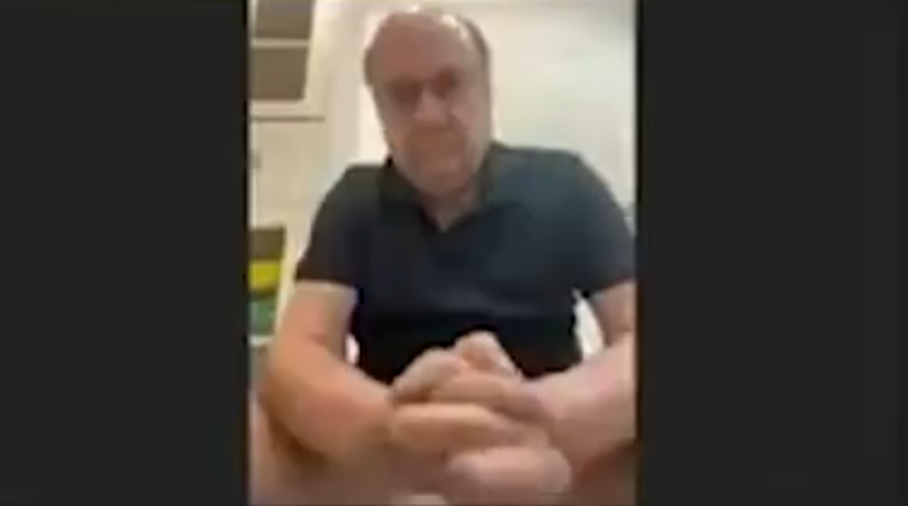 Captura de pantalla del video que se hizo viral del exalcalde de Río de Janeiro, César Maia