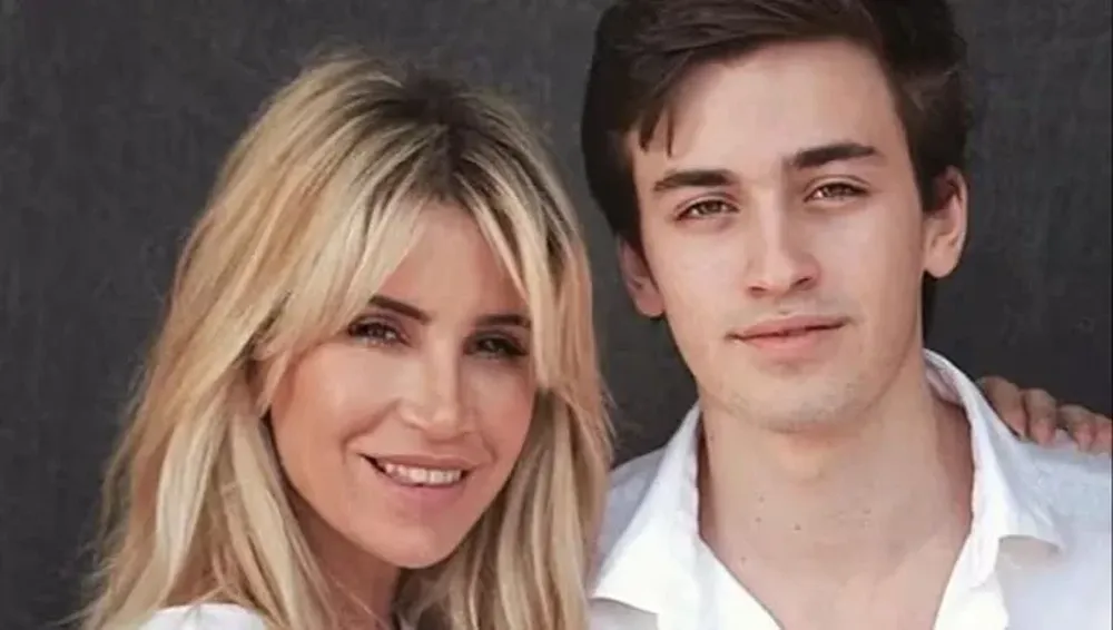 Florencia Peña y su hijo Toto