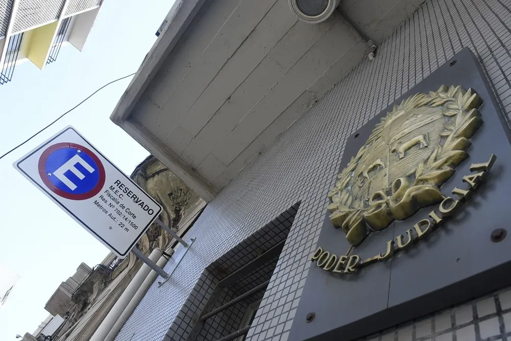 El corte fue detectado antes de ingresar a la sala de audiencias