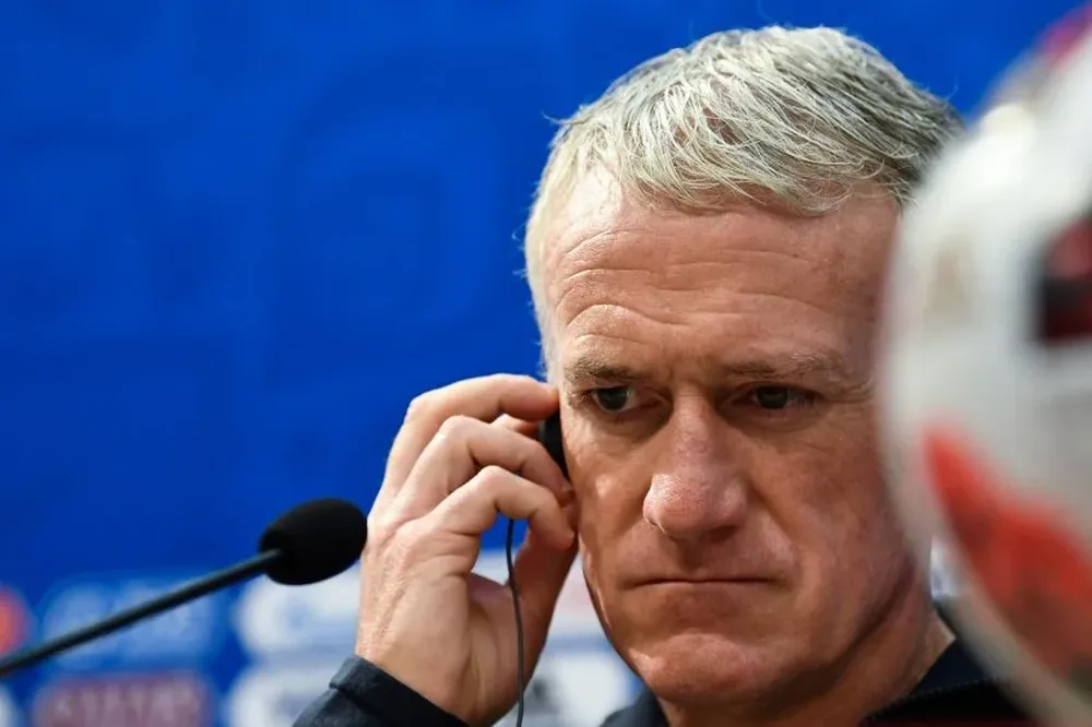 Deschamps en la conferencia previa al partido ante Uruguay
