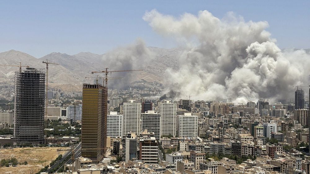 Bombardeos de Israel sobre Teherán, la capital de Irán.