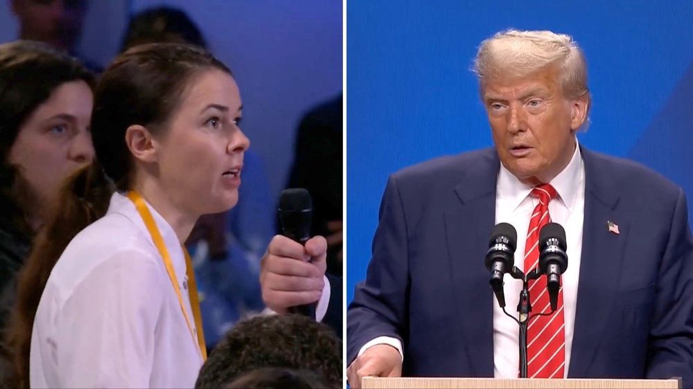 Trump estuvo haciéndole preguntas a una periodista de BBC News Ucrania.