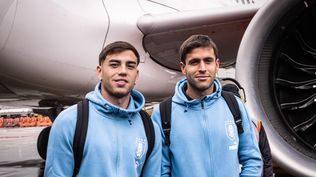 Matías Fonseca y Francisco Ginella en la selección uruguaya local