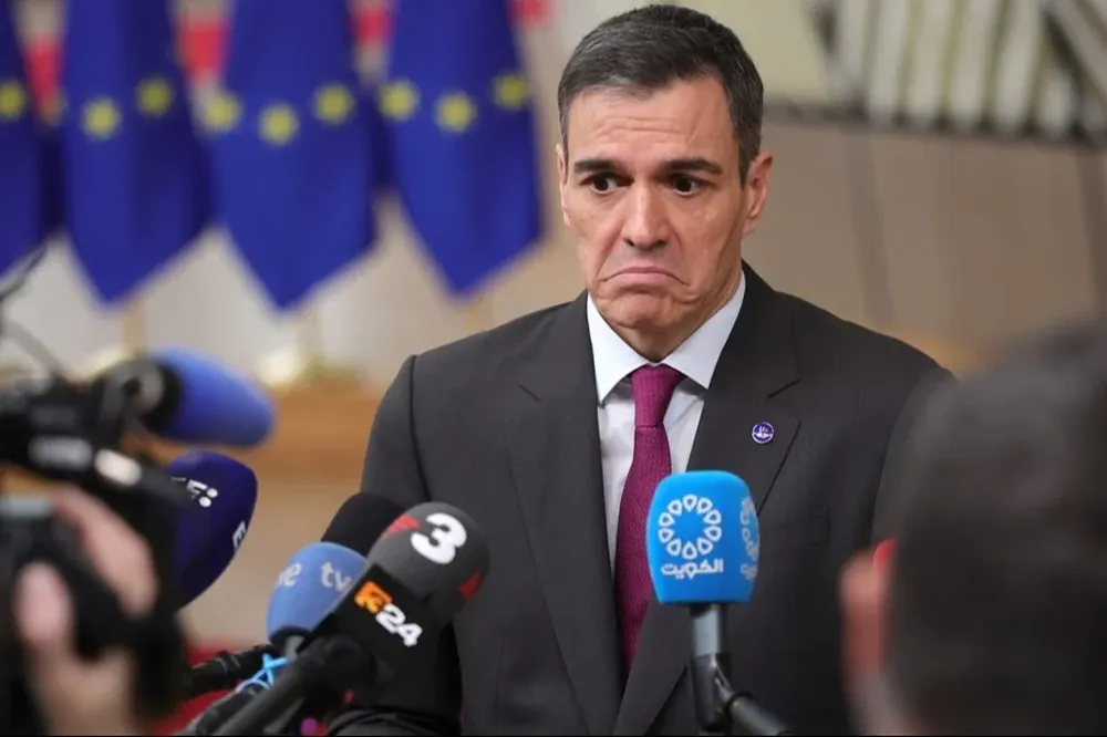 El presidente del gobierno, Pedro Sanchez, este jueves en Bruselas