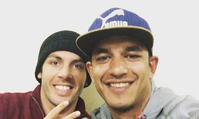 La foto que subió Diego Polenta junto a Sebastián Rodríguez