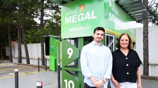 Pedro Fernández, encargado de comunicación y servicios digitales de Megal y Rossana Bucheli, CEO de Megal.