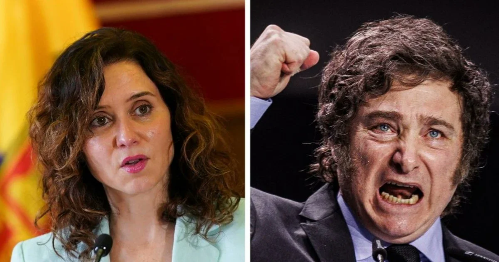 Isabel Díaz Ayuso y Javier Milei