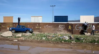 El muro que hoy existe, del lado mexicano