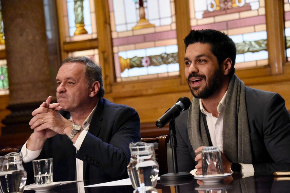 Archivo: Álvaro Delgado y Andrés Ojeda, candidatos de la coalición oficialista