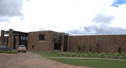 El entonces presidente José Mujica inaugurando la planta en Pueblo Garzón.