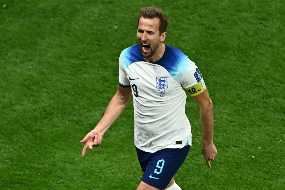 Harry Kane celebra su gol ante Francia