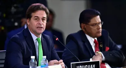 Lacalle Pou en la cumbre de la CELAC en setiembre de 2021