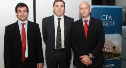 Santiago Rego, Gabriel Oddone y Alfonso Capurro de CPA Ferrere
