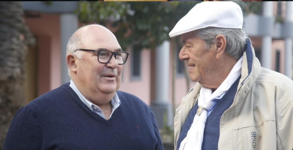 Miguel Abella con Enrique Antía