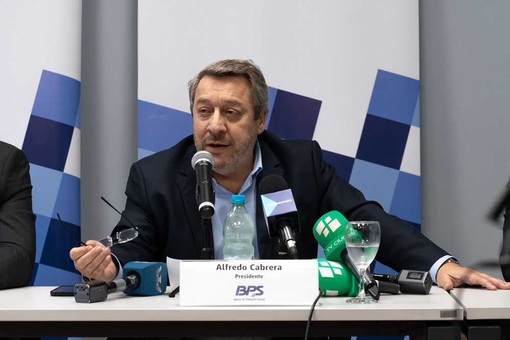 El presidente del Banco de Previsión Social (BPS), Alfredo Cabrera