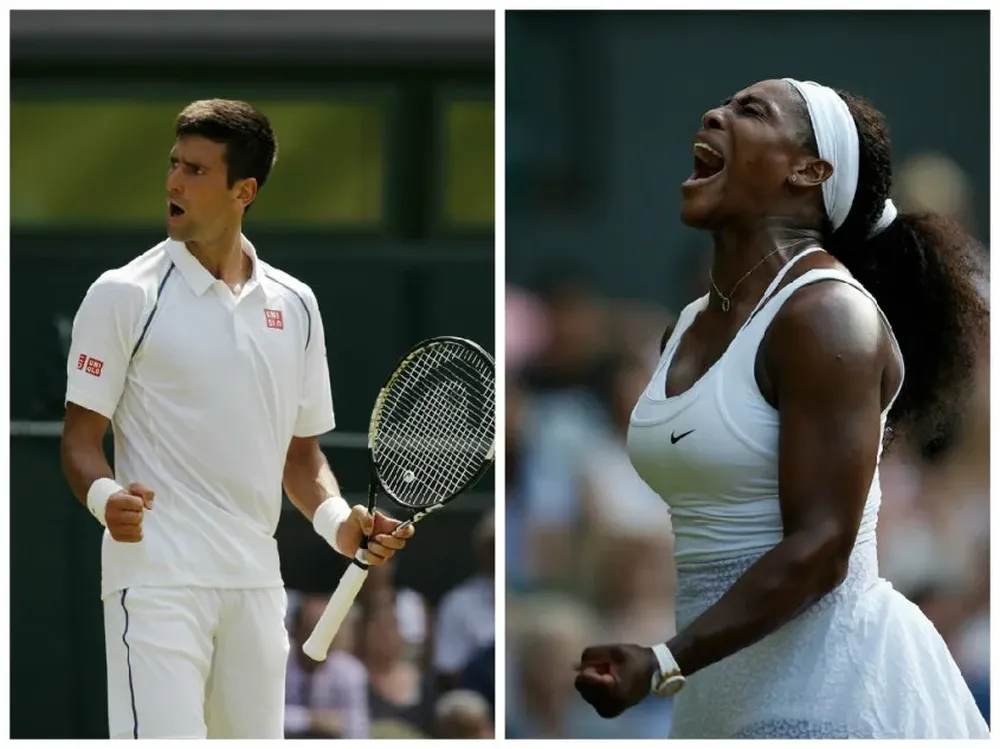 Novak Djokovic y Serena Williams