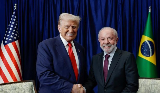 Donald Trump junto a Luiz Inácio Lula da Silva en Malasia.&nbsp;