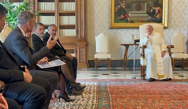 El Papa recibió a dirigentes de la CGT y de la UTEP