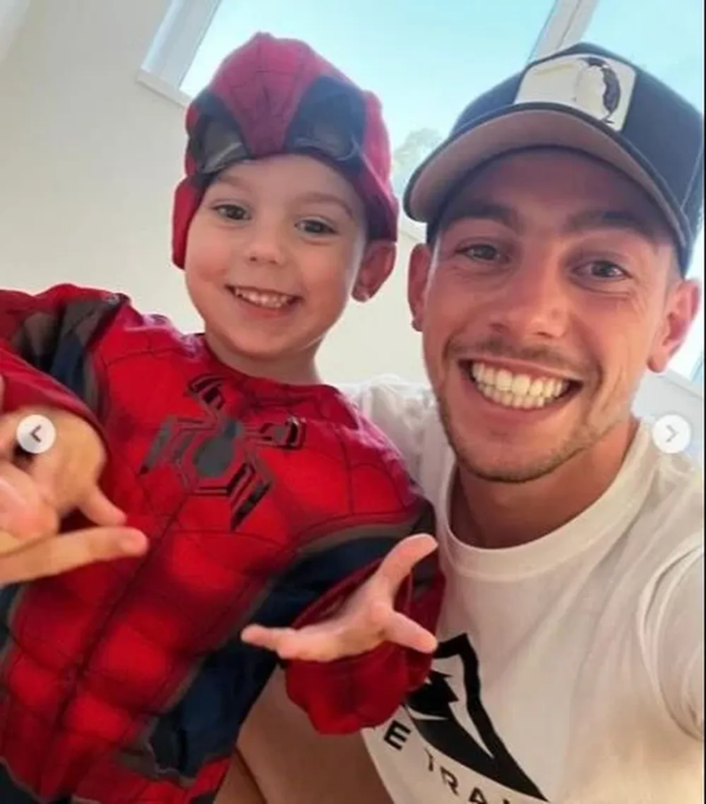 Fede Valverde y su hijo Benicio