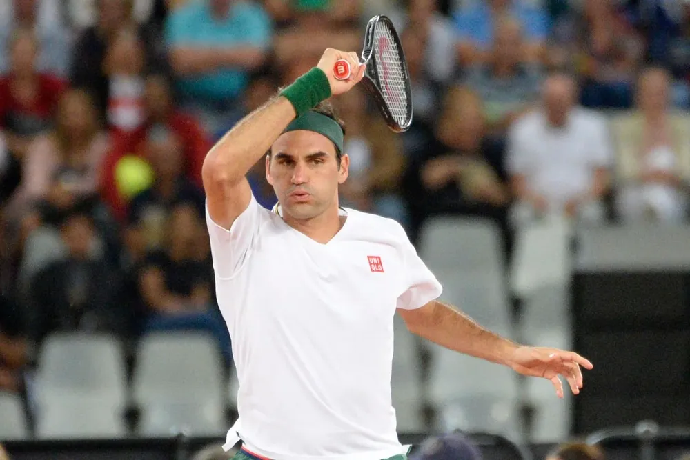 La última vez de Federer en una cancha, en febrero 2020 en Ciudad del Cabo