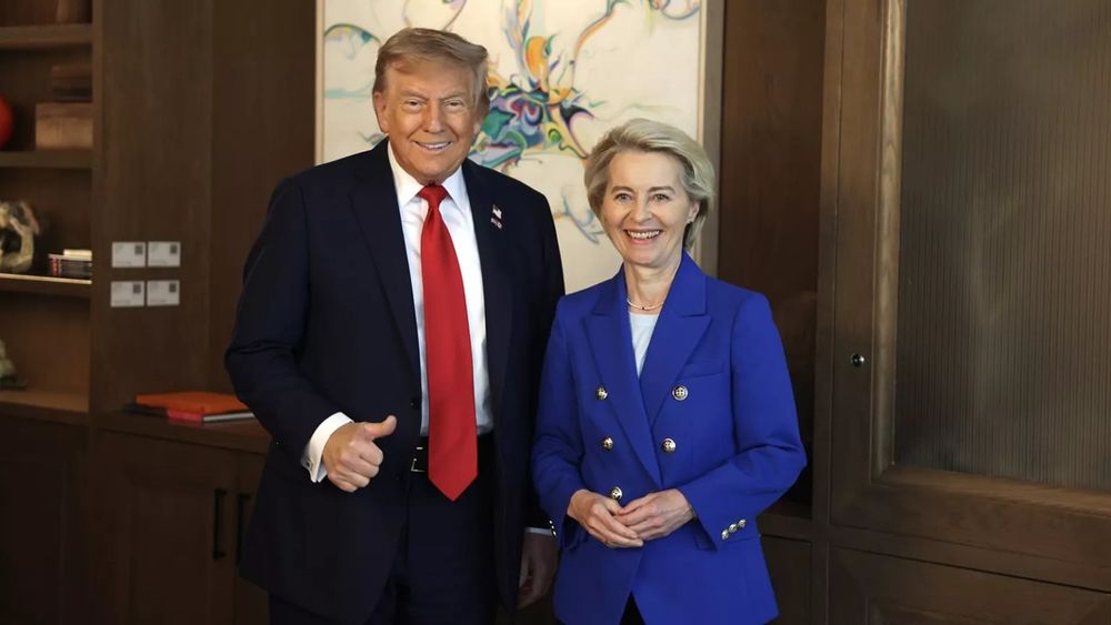 Donald Trump y Ursula von der Leyen.