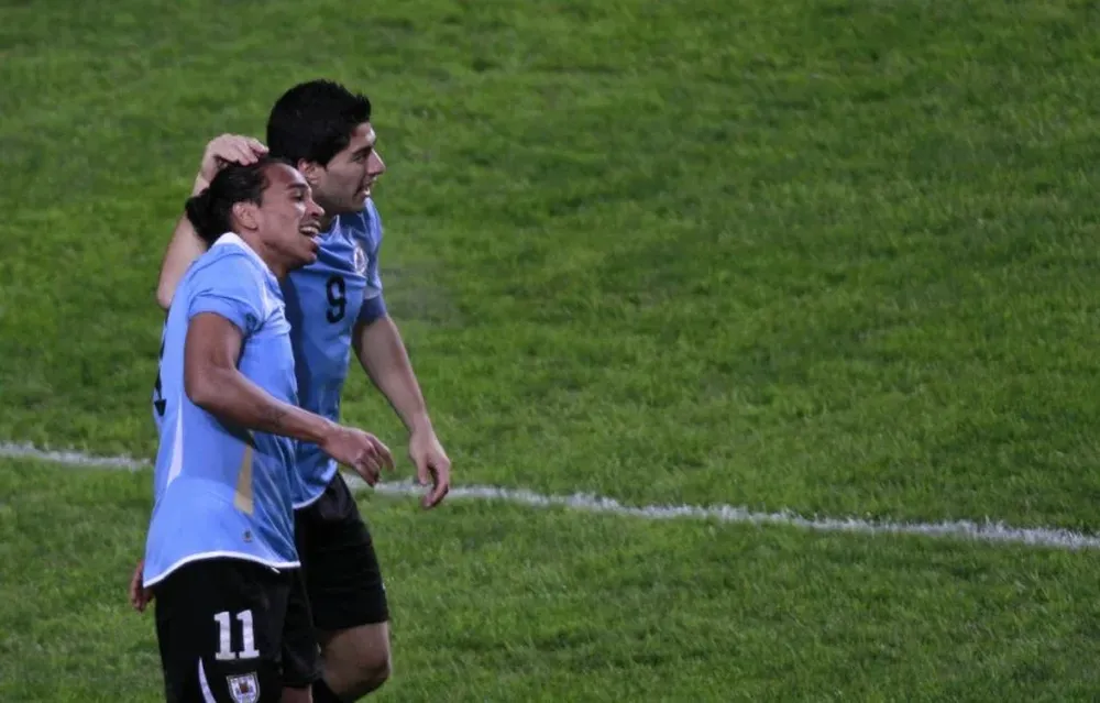 Palito Pereira y Luis Suárez